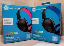 JLab - JBuddies Pro - Wireless Over Ear Kids Headphones Pair - Blue + Pink NIB!!