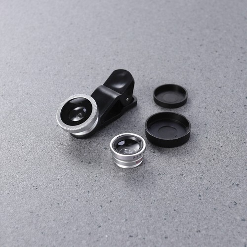 3 in Fisheye Wide Angle Macro Lens Set Phone Camera Lenses Clip Cell - 第 1/12 張圖片