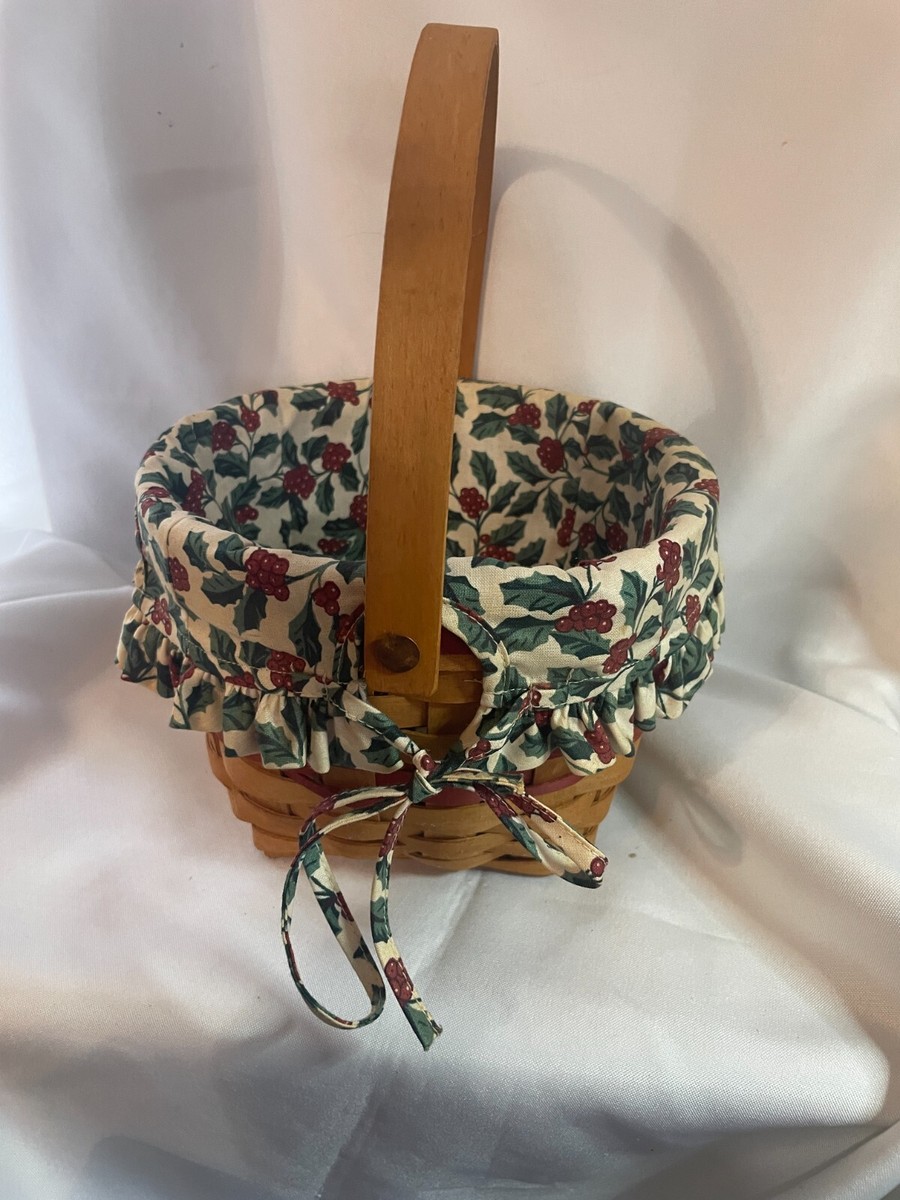 VTG 1994 Longaberger Basket with Liner Signed PAN | eBay