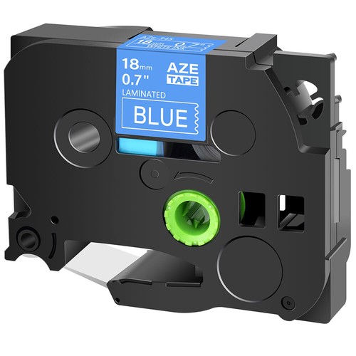 TZe-545 TZ545 Label White on Blue Tape 18mm 3/4" for Brother P-Touch PT2700 2030 - Picture 11 of 11