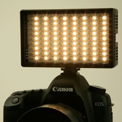 LED144AS Bi-color Light dimmable on Camera Camcorder + 7'' Magic Arm - Picture 7 of 10
