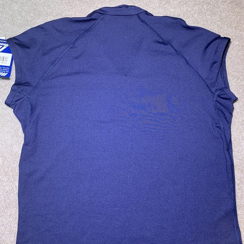 Mizuno Shirt M Top Dri Fit Sports Golf Activewear Running USA Blue V-neck NWT - Picture 7 of 12