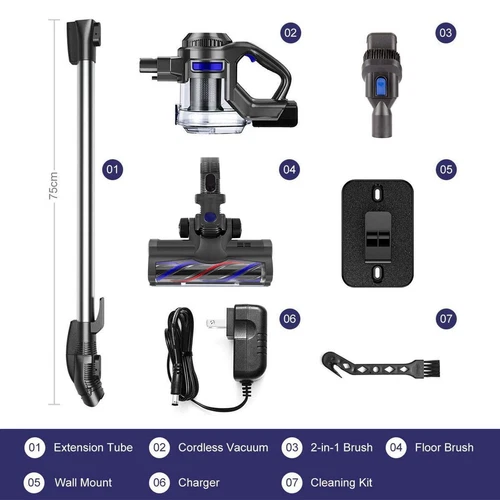 New Original MOOSOO XL-618Pro Cordless Stick Vacuum Cleaner - Replacement Parts