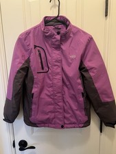 Wantdo Youth Size 10-12 Snow/Ski Coat Purple /Black Zip Front
