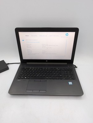 HP ZBook 15 G3 15.6'' Display Screen Intel Core i7-6820HQ 2.00 GHz Black Laptop