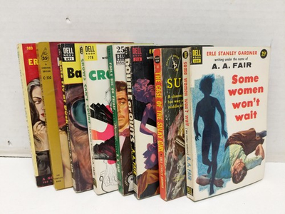 #ad Lot of 8 Vtg Earl Stanley Gardner Perry Mason Paperback Pocket Books 1960s $39.95