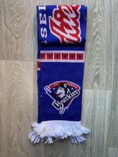 1990s Vintage EC Kassel Huskies German Ice Hockey Scarf Retro Rare Memorabilia