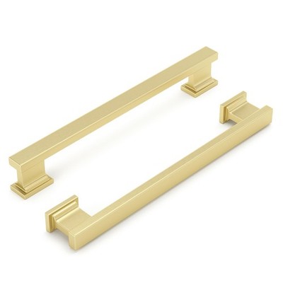 Banqin Cabinet Handles Kitchen Drawer Pulls and Knobs, 10Pack Gold 6-1/4inch Hol