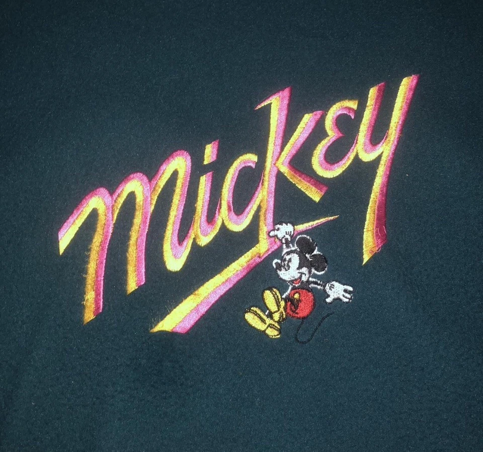 Suéter Suéter Sudadera Cuello Redondo L Vintage Años 90 Disney Mickey Mouse Polar Foto 3 de 4