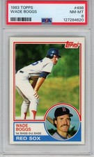 1983 Topps Wade Boggs (Rookie Card) PSA 8 Boston Red Sox  #498 