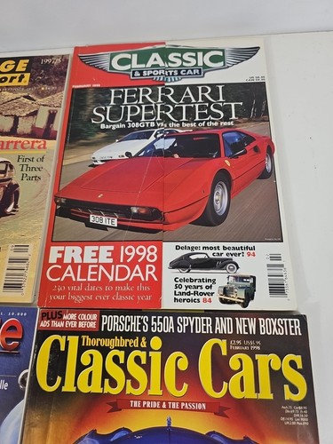 Vintage Classic Sports Car Magazines Lot Of 4 - Picture 3 of 5