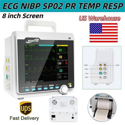 #ad #ad US Warehouse Portable Patient Monitor 6 Parameter Vital Sign Monitor Printer $509.00