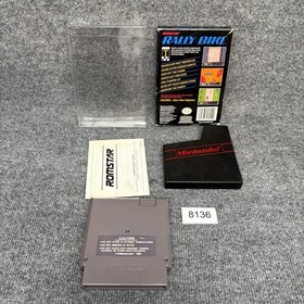 Rally Bike NES Nintendo Entertainment System Complete w/ Manual Box CIB VGC