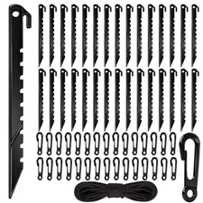 33 Pcs Inflatable Stakes and Tethers Replacement Kit for Outdoor Decor 33