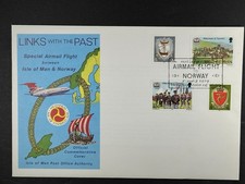 Isle Of Man FDC 1979 Special Airmail Flight Airmail Flight to Norway First Day C