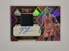 2022-23 Select Nassir Little #AM-NSL Auto Memorabilia Purple /99 TrailBlazers