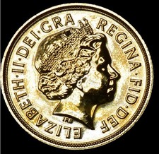 QUEEN ELIZABETH II 2012 GOLD SOVEREIGN
