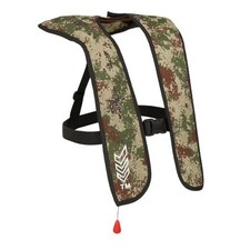 Automatic Inflatable Life Jacket  Low Profile PFD for Adults Green Camouflage
