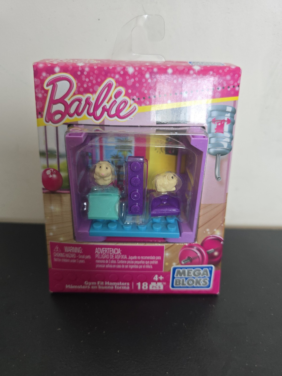 Mega Bloks Barbie Gym Fit Hamsters