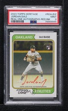 2023 Heritage Real One Special Edition Red Ink /74 Jordan Diaz PSA 9 Auto 06bg