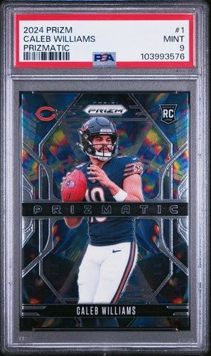 2024 Panini Prizm - Prizmatic Caleb Williams #1 Rookie Chicago Bears PSA 9