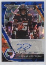 2021 Panini Prizm Draft Picks Blue Ice 51/75 Jermar Jefferson #DPA-JJE Auto 2r7