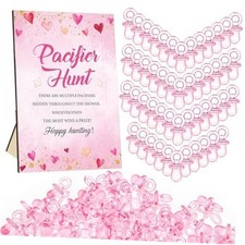 51 Pcs Valentine's Day Pacifier Hunt a Little Sweetheart Is on The Way Set