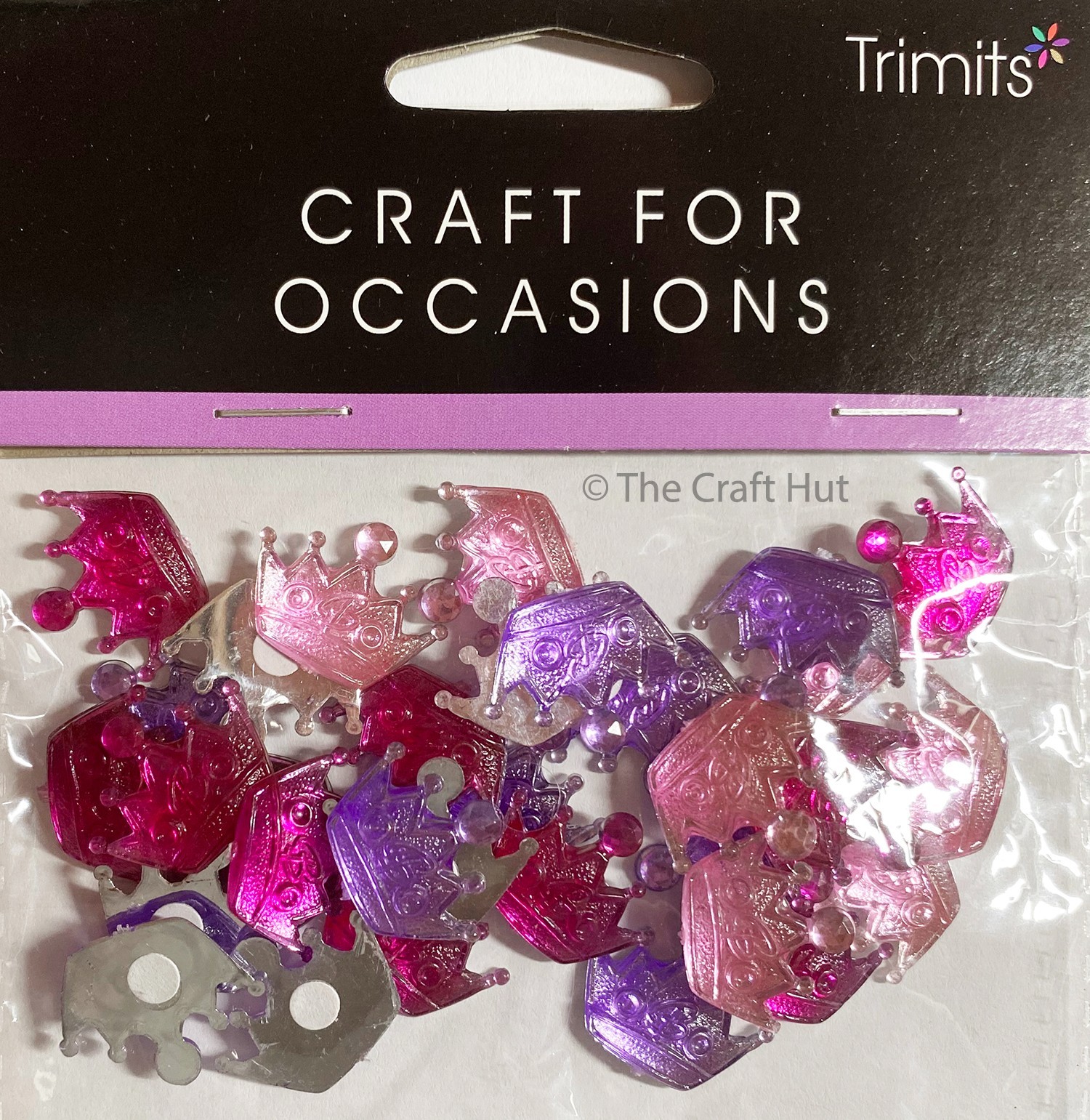 Trimits Craft Embellishments Scrapbook Card Making Jewel Crowns Royal New
