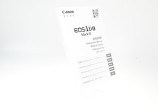 Canon 1DX Mark III User Instruction Manual Guide G352