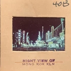 Vintage 35mm Slide Hong Kong Mong Kok Kowloon Night Neon Signs Cityscape Asia