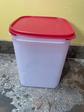 Tupperware Modular Mates #4 contenitore quadrato 23 tazze 1622-3 e coperchio ROSSO 1623-6