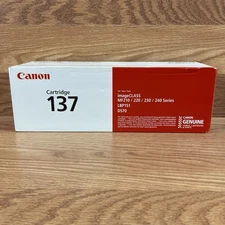 Genuine OEM Canon 137 Black Laser Printer Toner Cartridge - BRAND & NEW SEALED