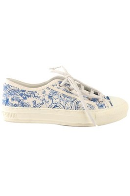 CHRISTIAN DIOR BLUE WALK'N'DIOR CANVAS SNEAKER EU 39 UK 6 US 9