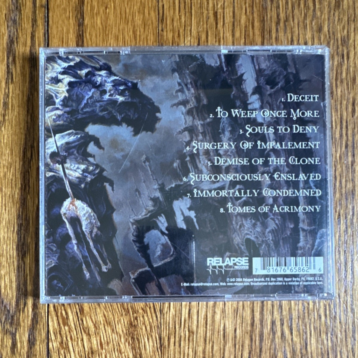 Suffocation Souls to Deny CD Album Death Metal Relapse Records