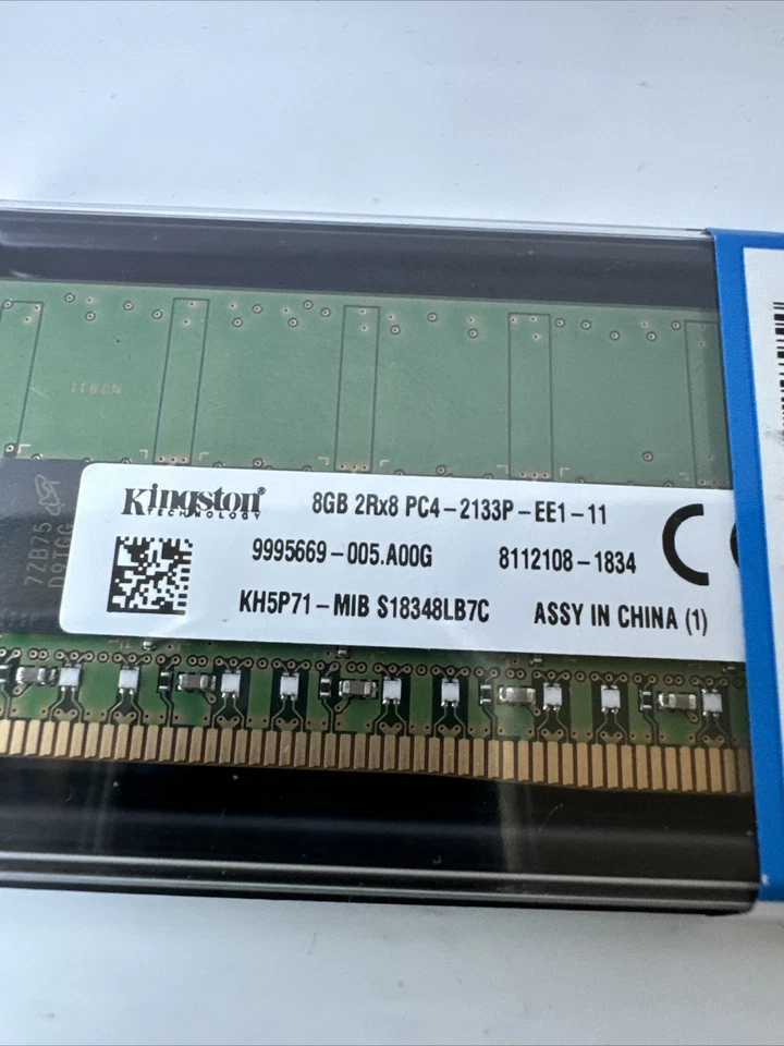 Dell Memory Upgrade SNPH5P71C/8G A8526300 8G 2Rx8 DDR4 ECC UDIMM 2133MHz RAM New - Image 2 of 4