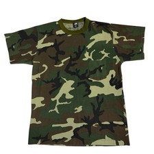 Vintage 80’s Camouflage Pocket T-Shirt Size XL Single Stitch USA Made