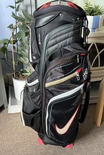 Nike M9 Cart Bag / 14-Way divider / Black / Red / Cooler Compartment