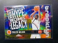 2025 Topps Chrome McDonald’s Hype Becomes Legacy Caleb Wilson Gold Refractor /50