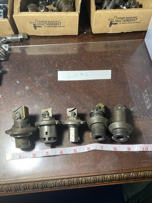 Qty.5 Devlieg Microbore Indexable Carbide Boring Cartridge & Collars #2 (N02)