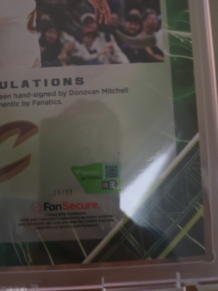 Donovan Mitchell Signed Emanate Fanatics Certified 25/99 | eBay