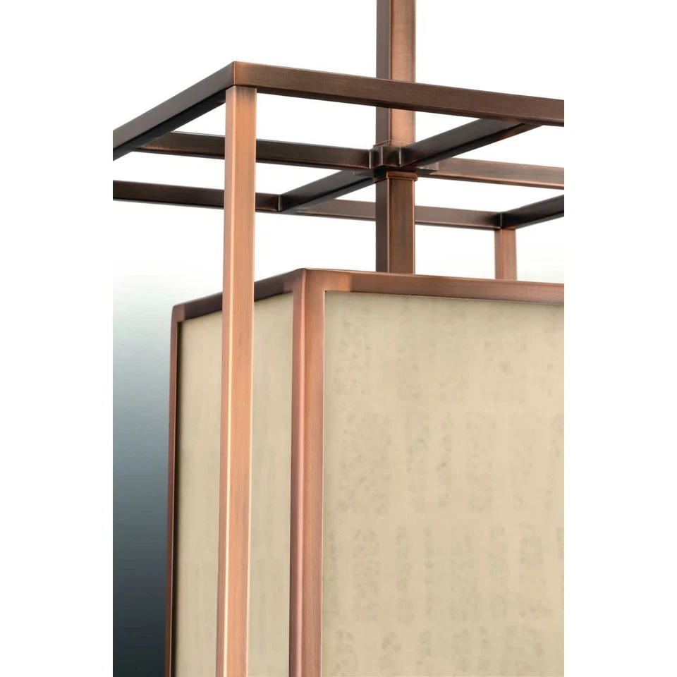 Lámpara de araña lineal Progress Lighting P3898 Nickel Haven 4 luces 34" W Foto 2 de 4