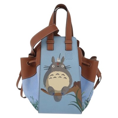LOEWE × Studio Ghibli My Neighbor Totoro Hammock Bag Canvas Blue