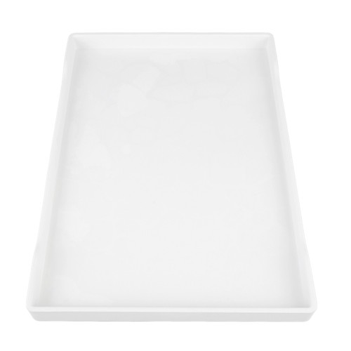HG (White)Rectangle Serving Tray Plastic 15.0x10.4in Reusable Serving Platter - Picture 15 of 22