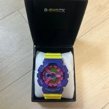 G-SHOCK digital watch purple/yellow shockproof waterproof No Customs Fees US