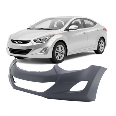 Primed Front Bumper Cover For 2012-2013 Hyundai Elantra Sedan GLS GL L Limited