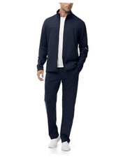 Men's Tracksuits 2 Piece Casual Athletic Jogging Warm Up Sweat Medium Navy