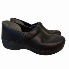 Dansko XP 2.0 Sz 40 9.5 Black Casual Leather Professional Clogs Nurse Shoes