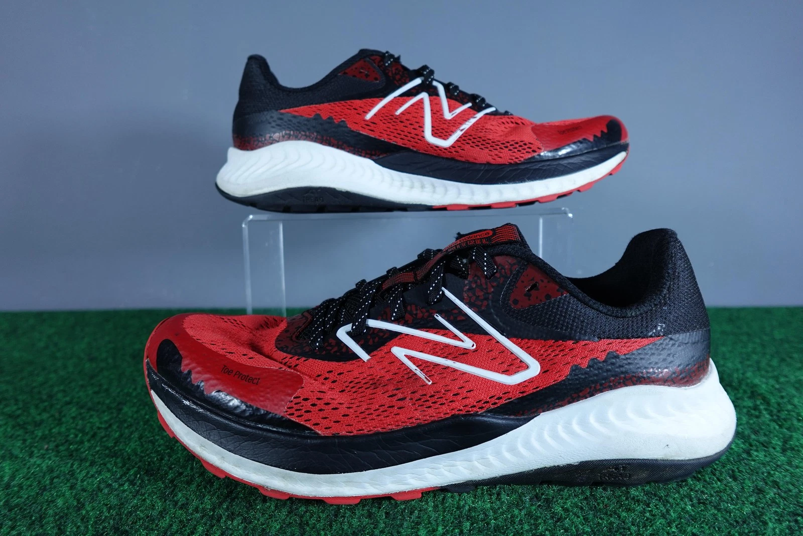New Balance Trail Running Shoes Mens Size 11 Red Sneakers DynaSoft MTNTRLR5