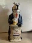 Vintage Hamm’s “1973 Bear Beer Ceramic Decanter” 11” Tall by CERAMARTE of Brazil