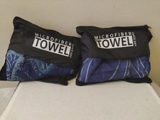 2 Pack Extra Large Microfibre Beach Towels 180x90cm Quick Dry Sand Free Set